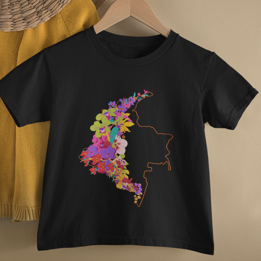 Camiseta Niños Colombia en Flor