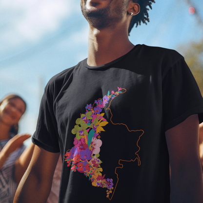 Camiseta Colombia en Flor