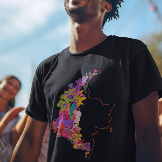 Camiseta Colombia en Flor