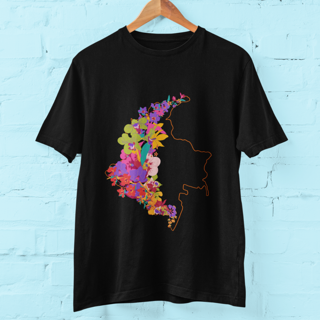 Camiseta Colombia en Flor