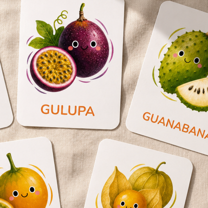 Flash Cards Frutas Colombianas