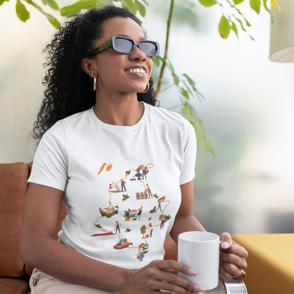 Camiseta Colombia es Café