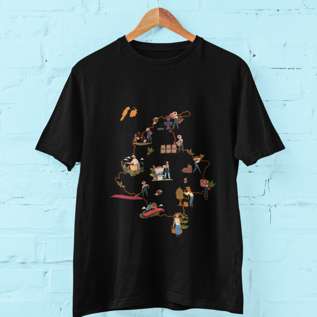 Camiseta Colombia es Café
