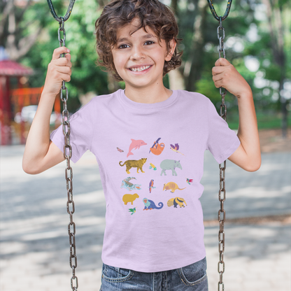 Camiseta Niños Animalitos de Colombia
