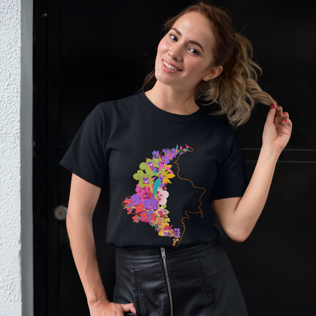 Camiseta Colombia en Flor