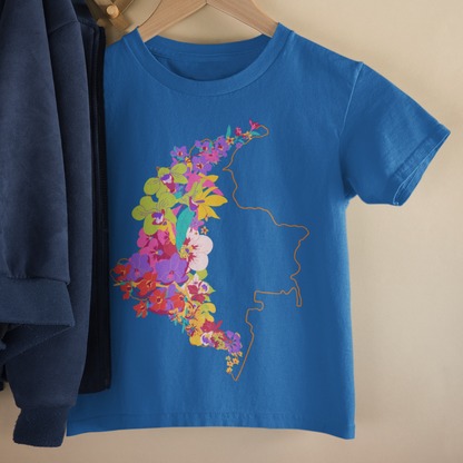 Camiseta Niños Colombia en Flor