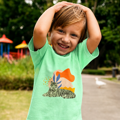 Camiseta Niños Tigre Verde