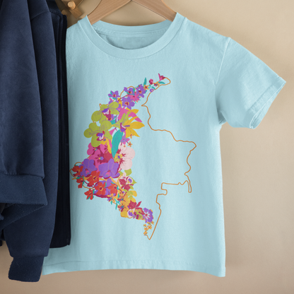 Camiseta Niños Colombia en Flor
