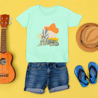 Camiseta Niños Tigre Verde