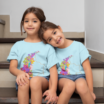Camiseta Niños Colombia en Flor